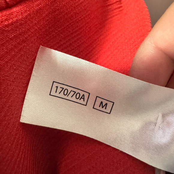 C/MEO Collective One Shoulder Ruffle Sleeve Dress Red - Picture 12 of 13